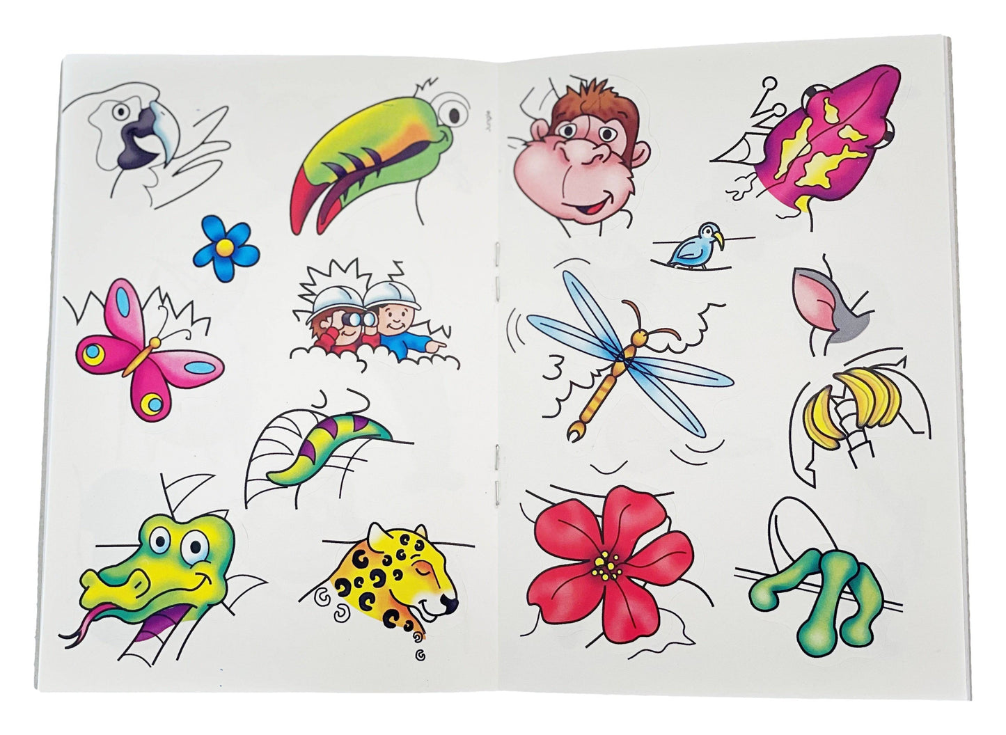 12 Mini Jungle Sticker Activity Books - Anilas UK