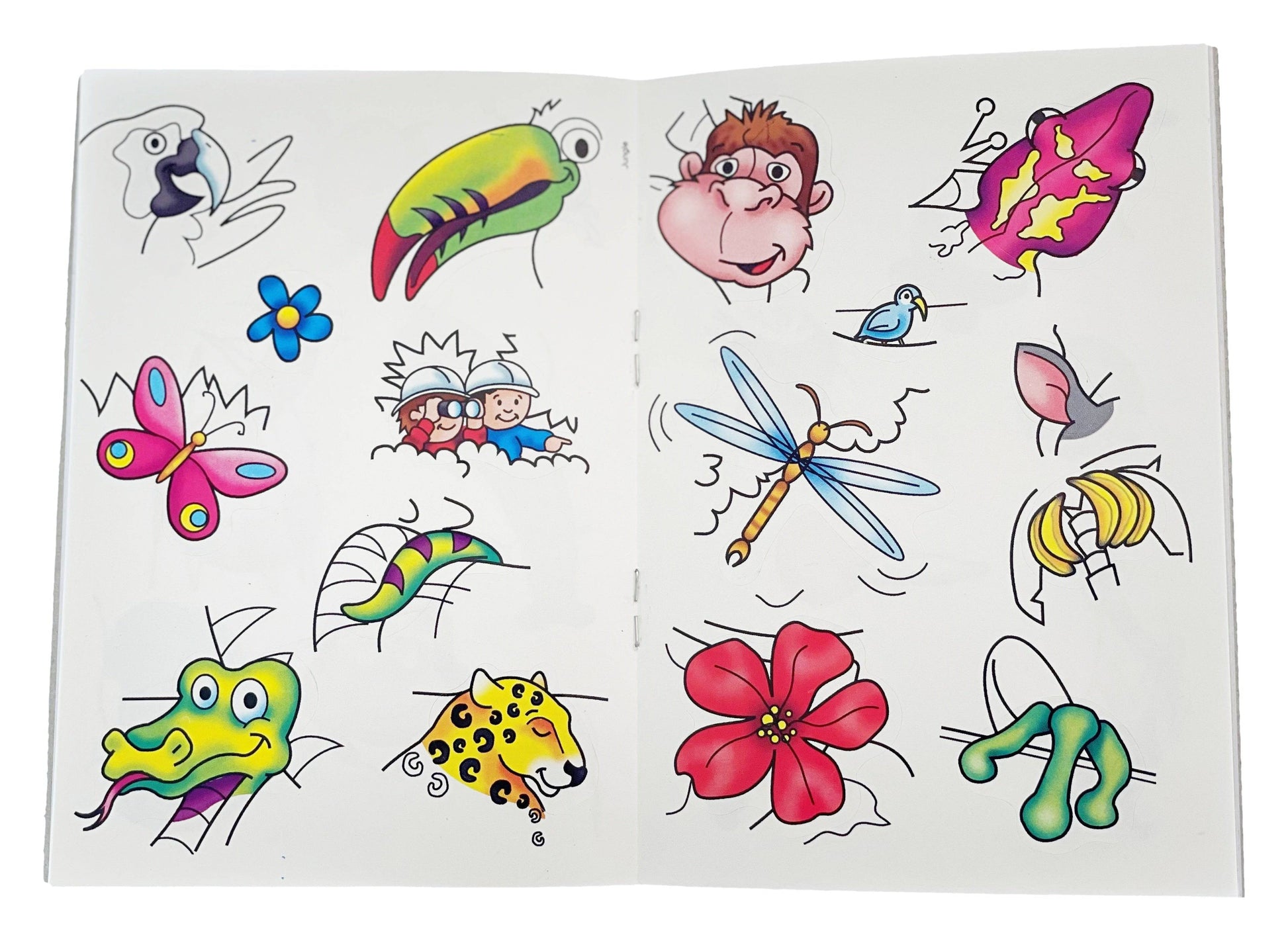 12 Mini Jungle Sticker Activity Books - Anilas UK
