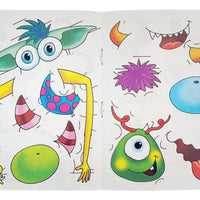 12 Mini Monsters Sticker Activity Books - Anilas UK