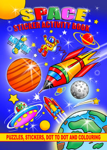 12 Mini Space Sticker Activity Books - Anilas UK