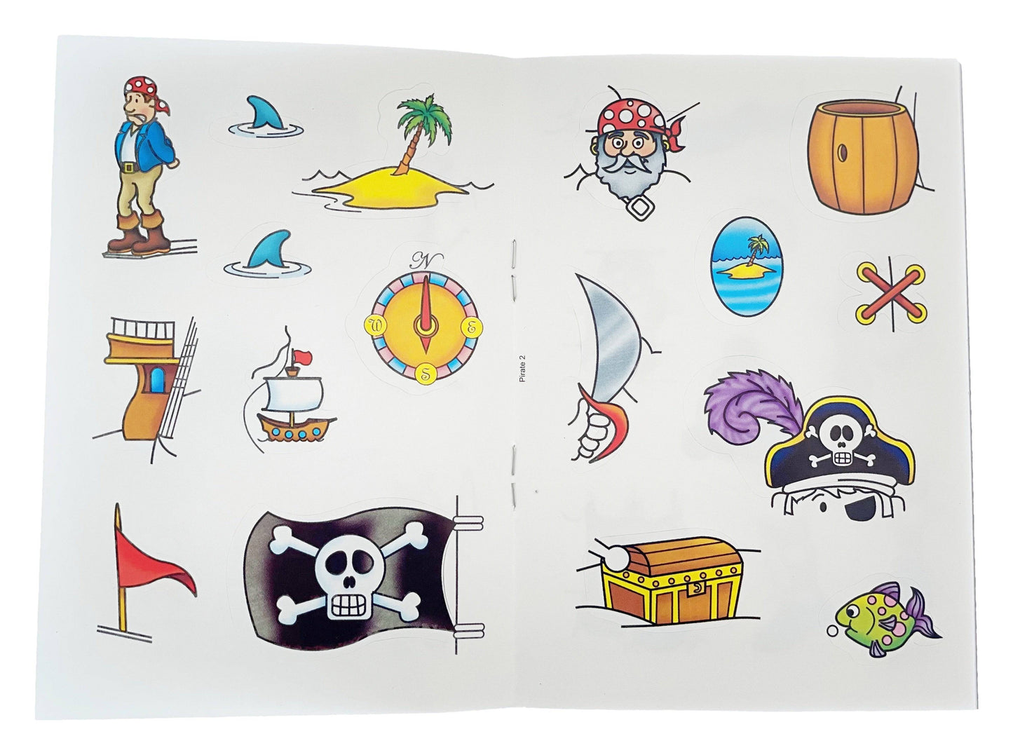 12 Mini Pirate Sticker Activity Books - Anilas UK
