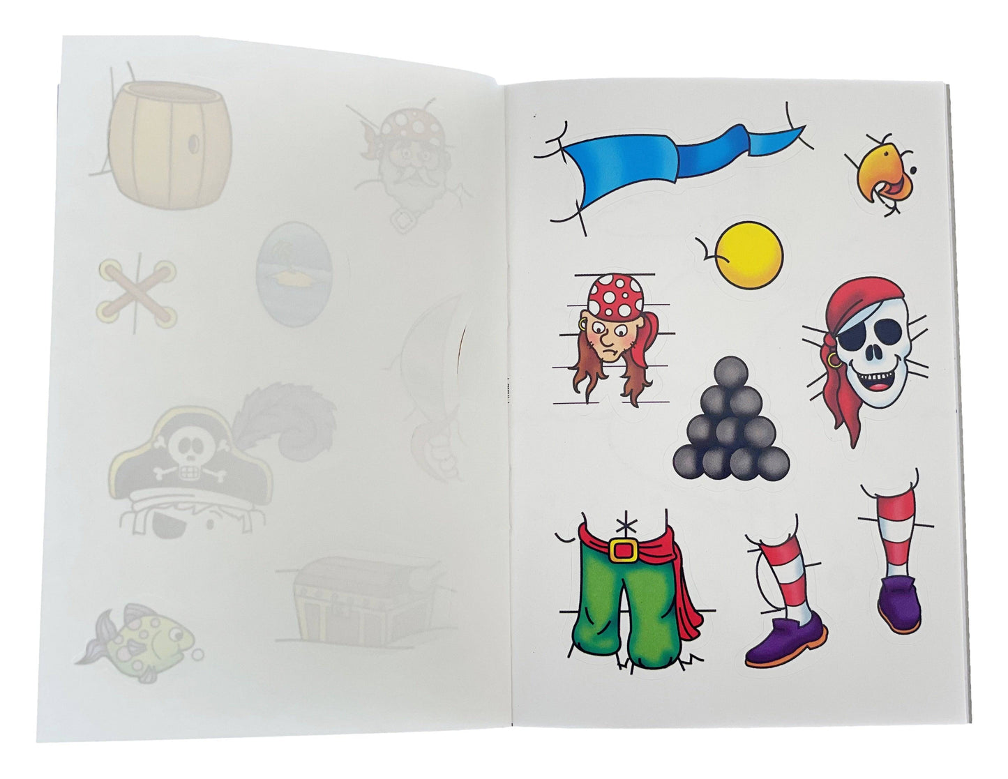 12 Mini Pirate Sticker Activity Books - Anilas UK