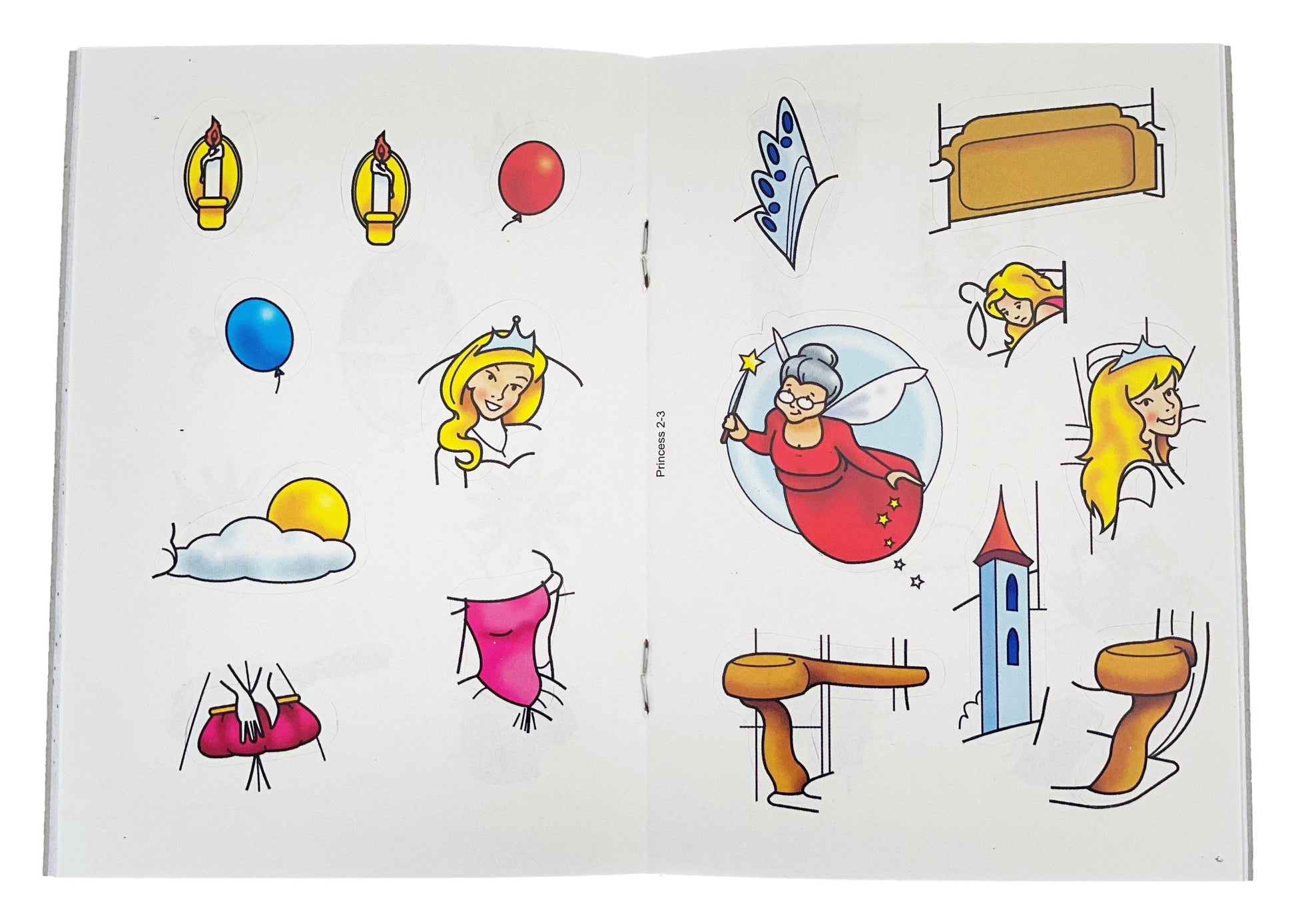 12 Mini Princess Sticker Activity Books - Anilas UK