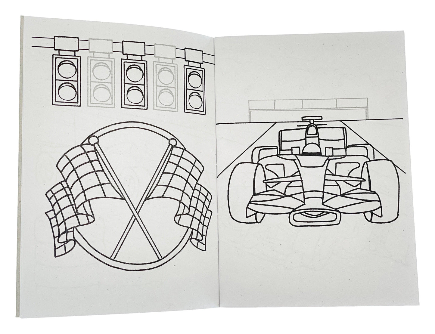 12 Mini Racing Car Sticker Activity Books - Anilas UK