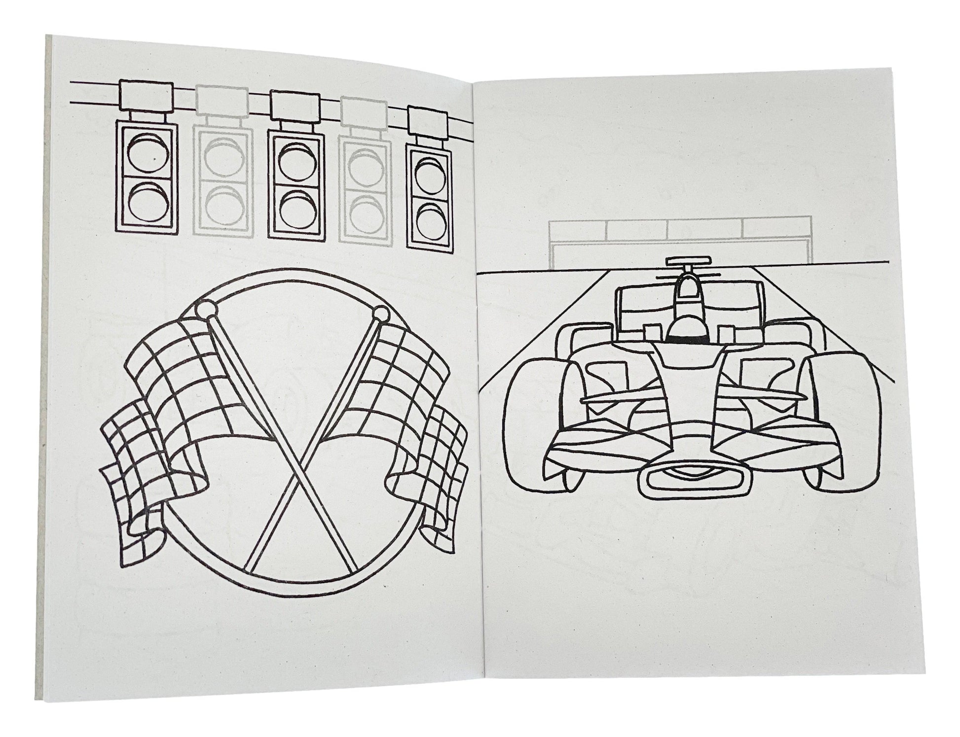 12 Mini Racing Car Sticker Activity Books - Anilas UK