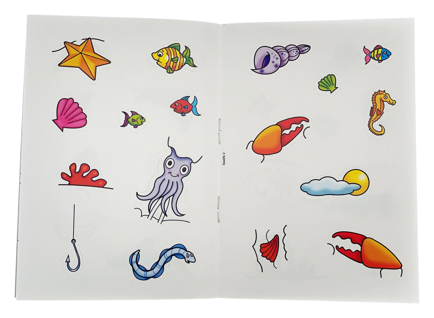 12 Mini Sea Life Sticker Activity Books - Anilas UK