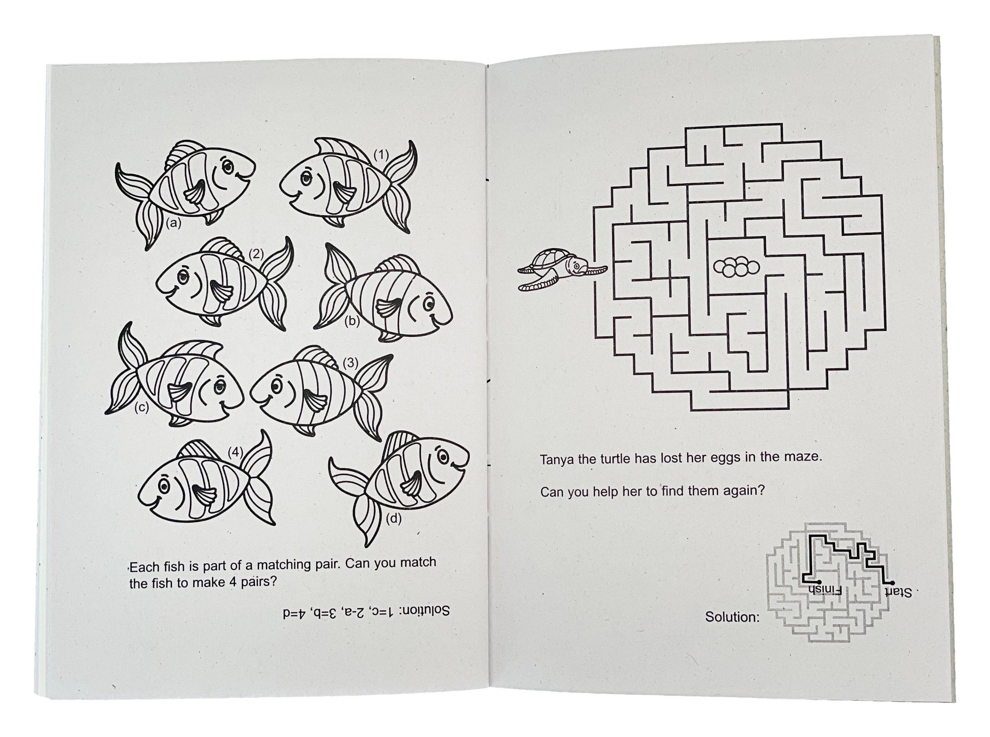 12 Mini Sea Life Sticker Activity Books - Anilas UK