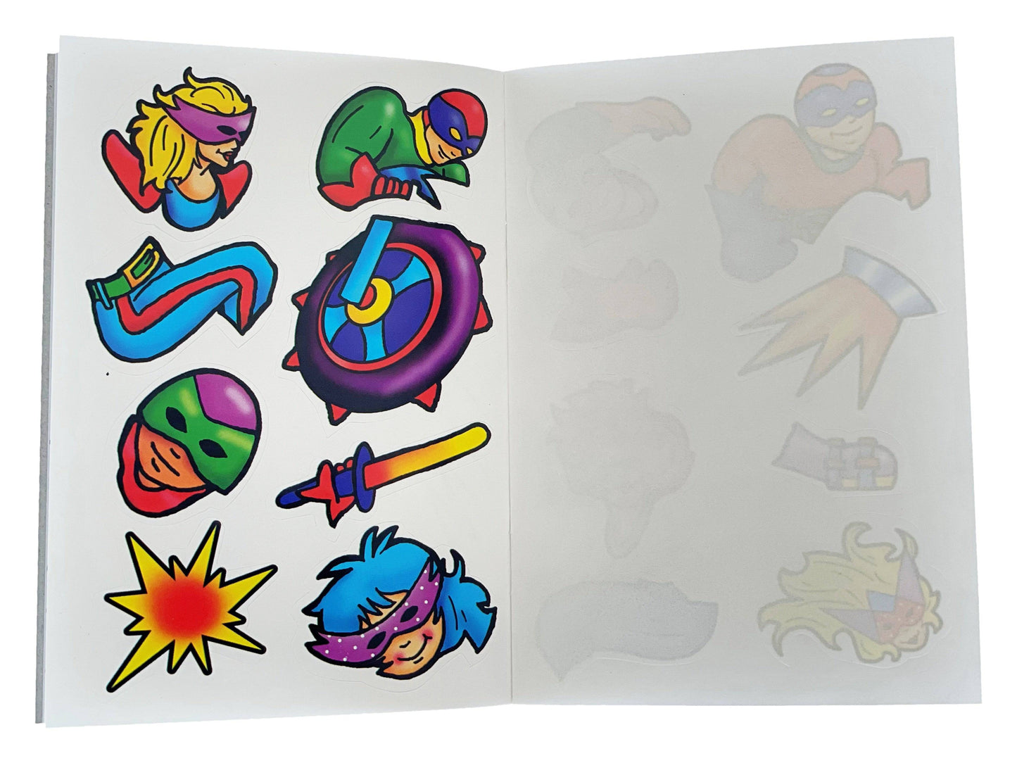 12 Mini Superhero Sticker Activity Books - Anilas UK