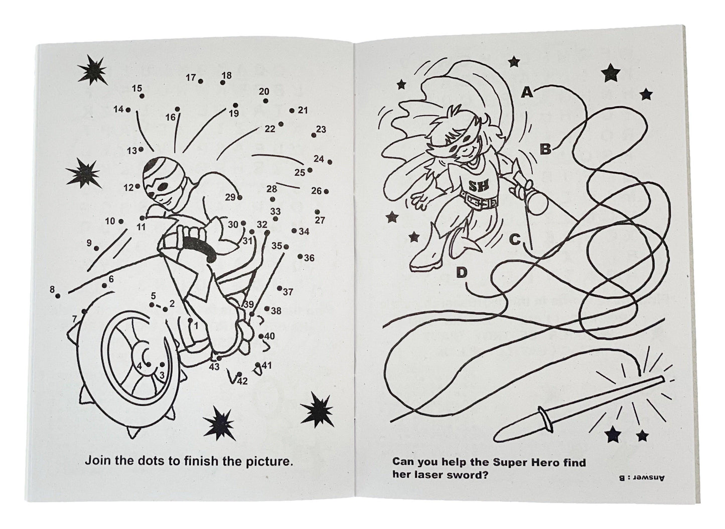 12 Mini Superhero Sticker Activity Books - Anilas UK
