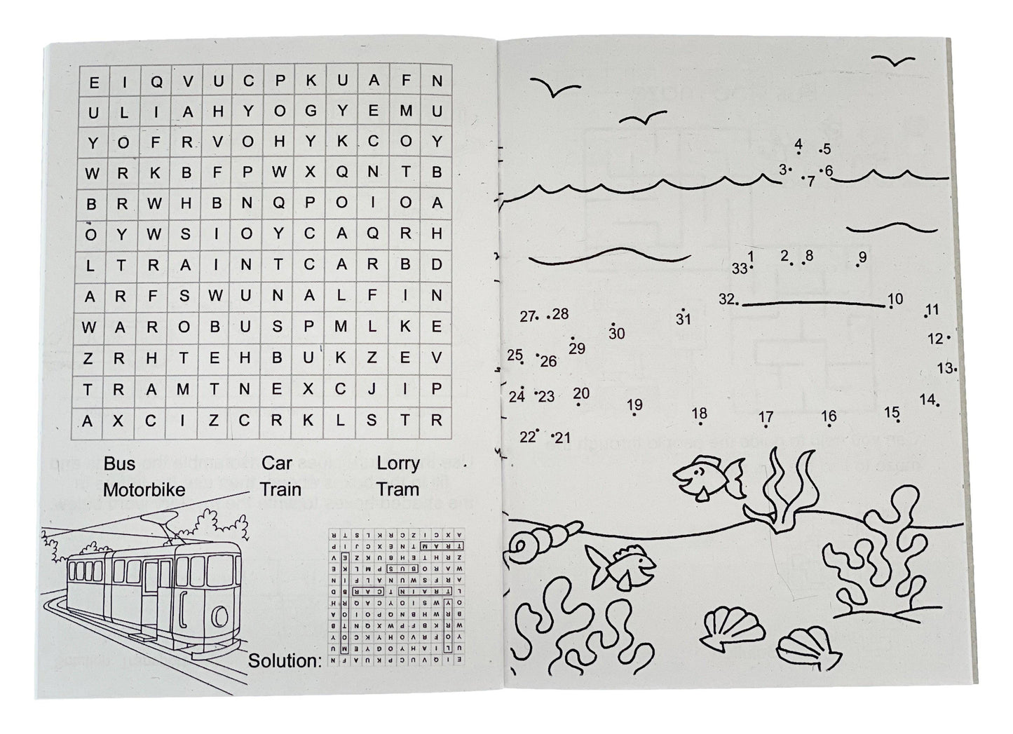 12 Mini Transport Sticker Activity Books - Anilas UK
