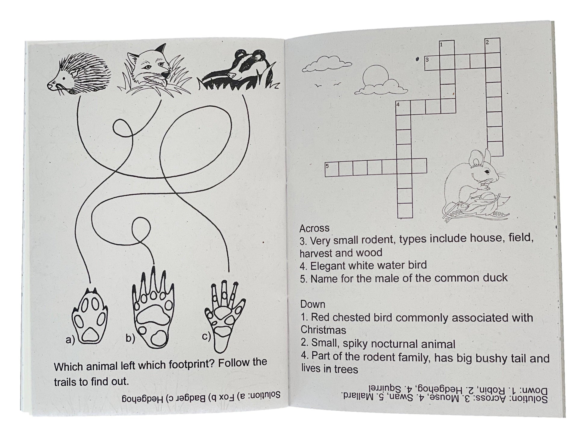 12 Mini Wildlife Sticker Activity Books - Anilas UK