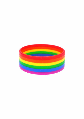 Adult Pride Rainbow Silicone Bracelet - Anilas UK