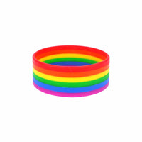 Adult Pride Rainbow Silicone Bracelet - Anilas UK