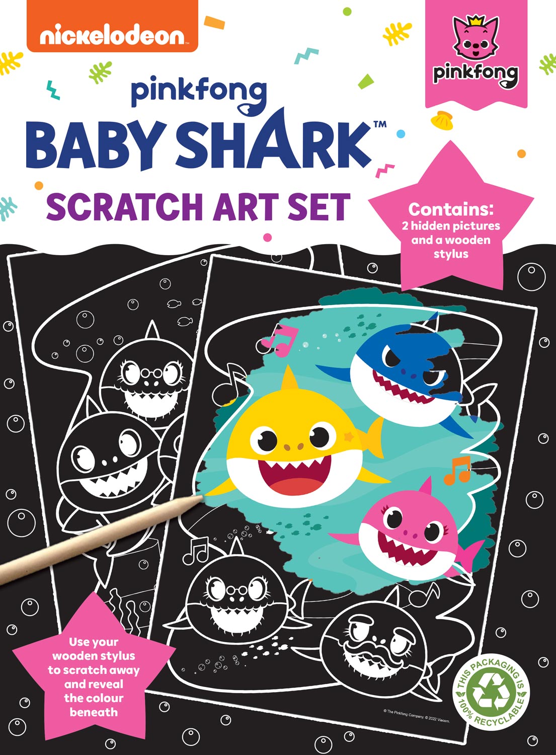 Baby Shark Scratch Art Set - Anilas UK