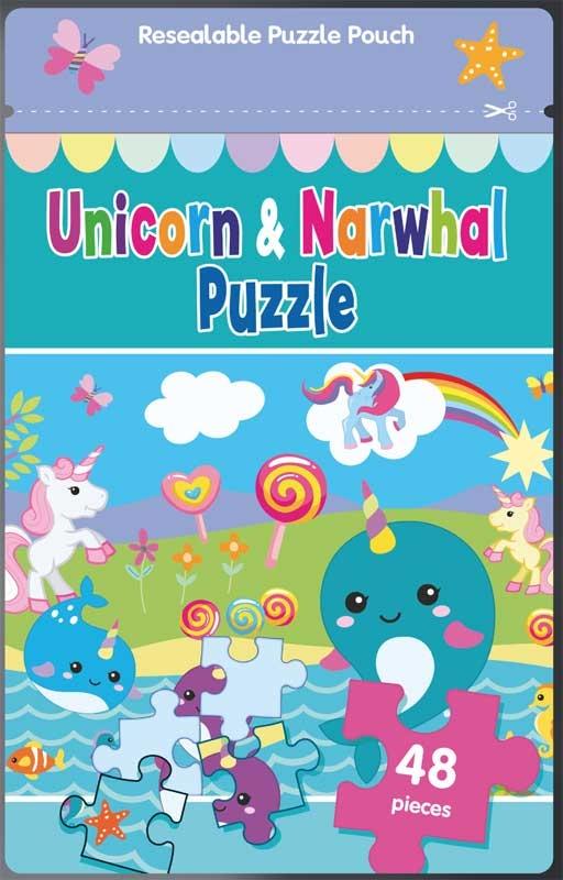 Unicorn & Narwhal Jigsaw Puzzle Bag - Anilas UK