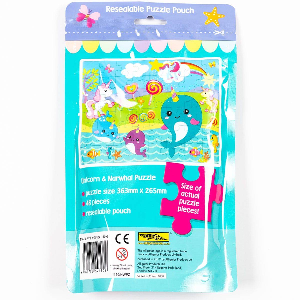 Unicorn & Narwhal Jigsaw Puzzle Bag - Anilas UK