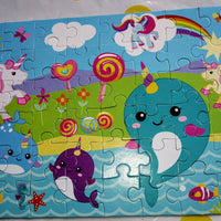 Unicorn & Narwhal Jigsaw Puzzle Bag - Anilas UK
