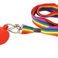 Pride Rainbow Cord Plastic Whistle - Anilas UK
