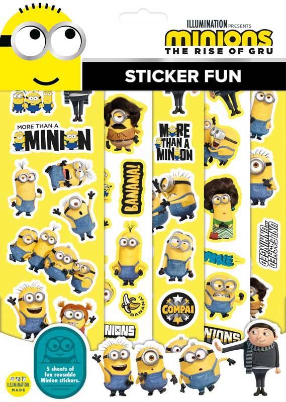 Minions Sticker Set - Anilas UK