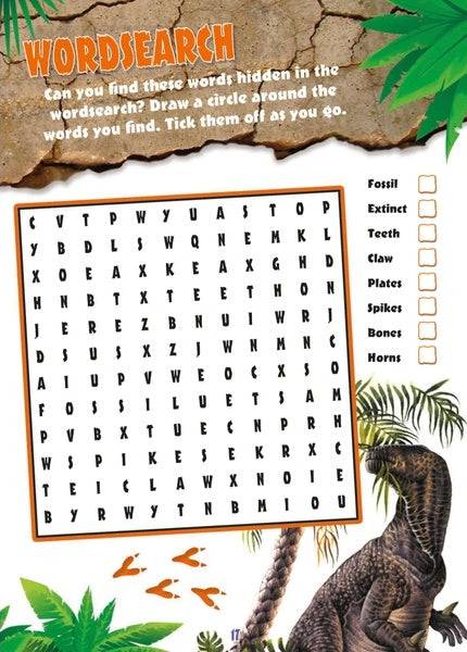 Dinosaur Sticker Burst Book - Anilas UK