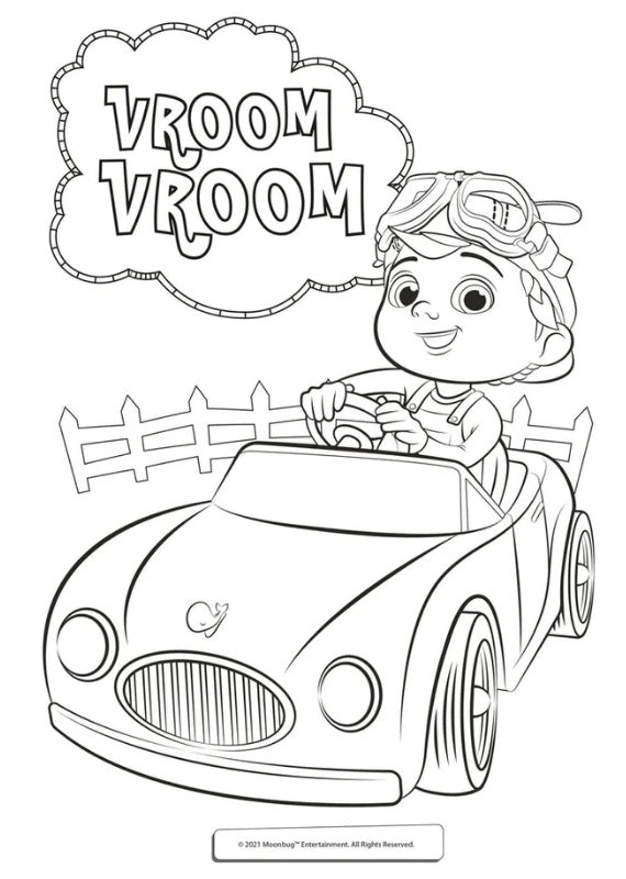 Cocomelon Bubble Sticker Colouring Book - Anilas UK