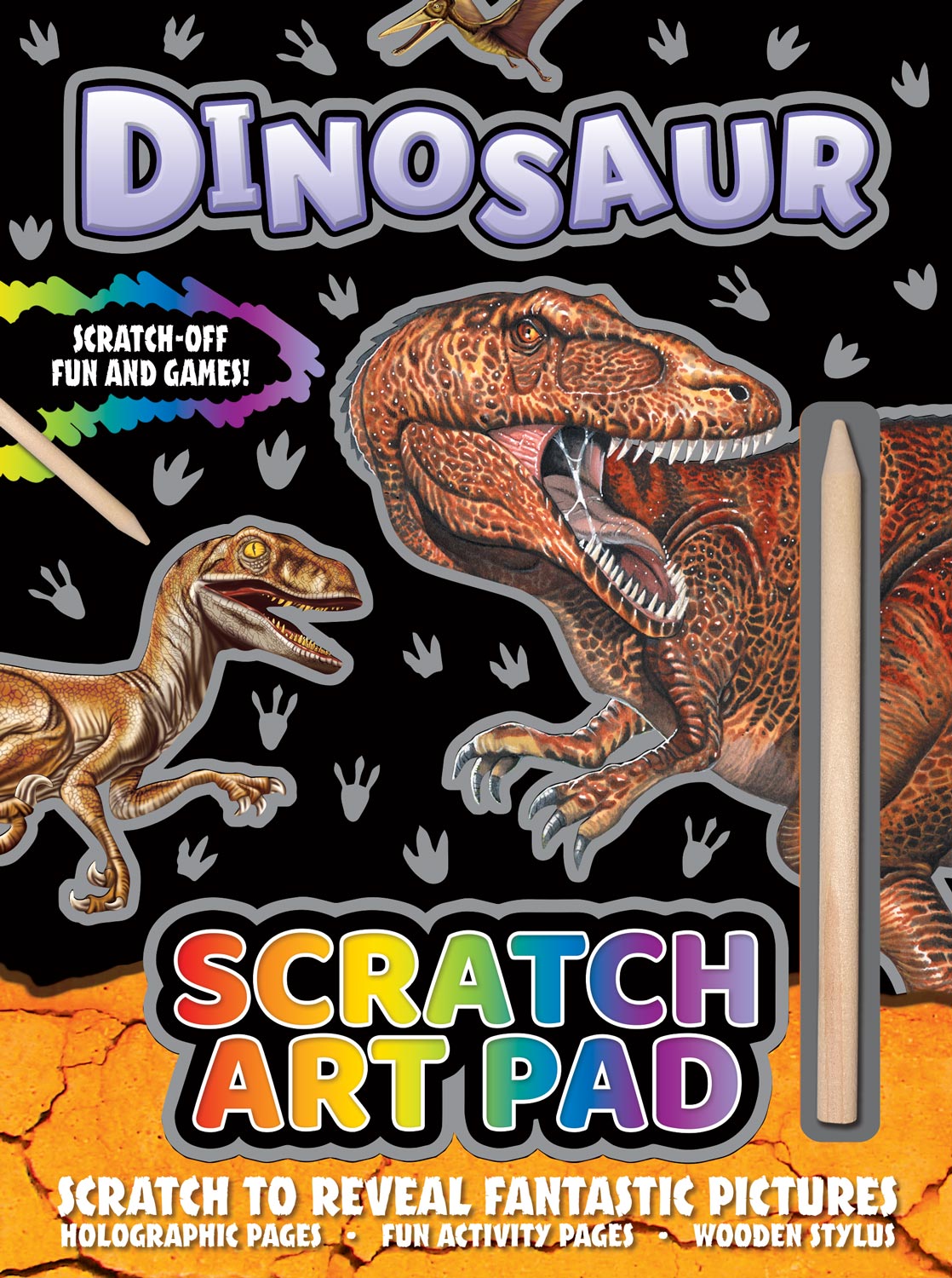 Dinosaur Scratch Art Pad - Anilas UK