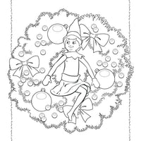 the Elf on the Shelf Bubble Sticker Colouring Book - Anilas UK