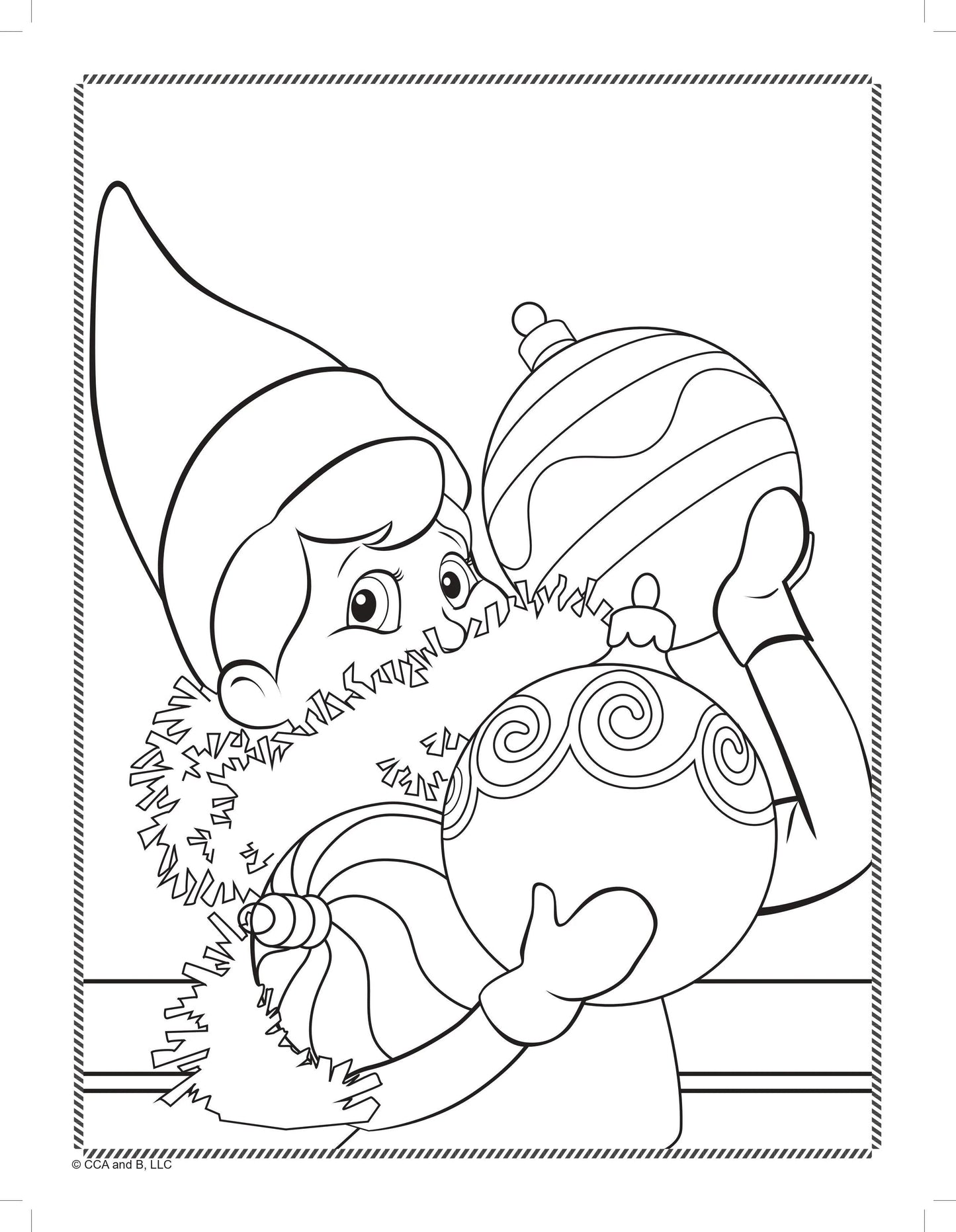 the Elf on the Shelf Bubble Sticker Colouring Book - Anilas UK