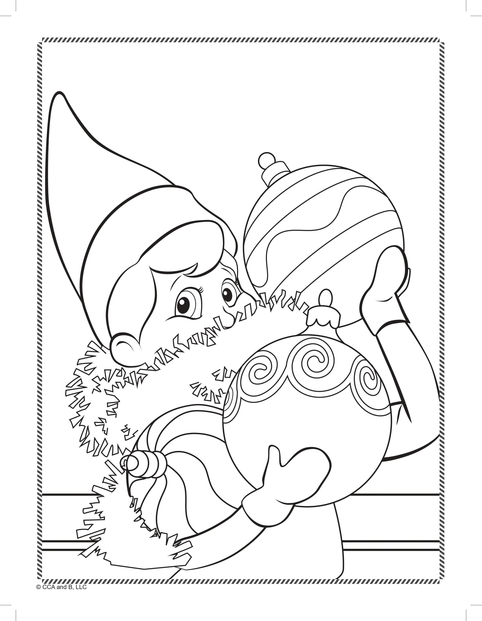 the Elf on the Shelf Bubble Sticker Colouring Book - Anilas UK