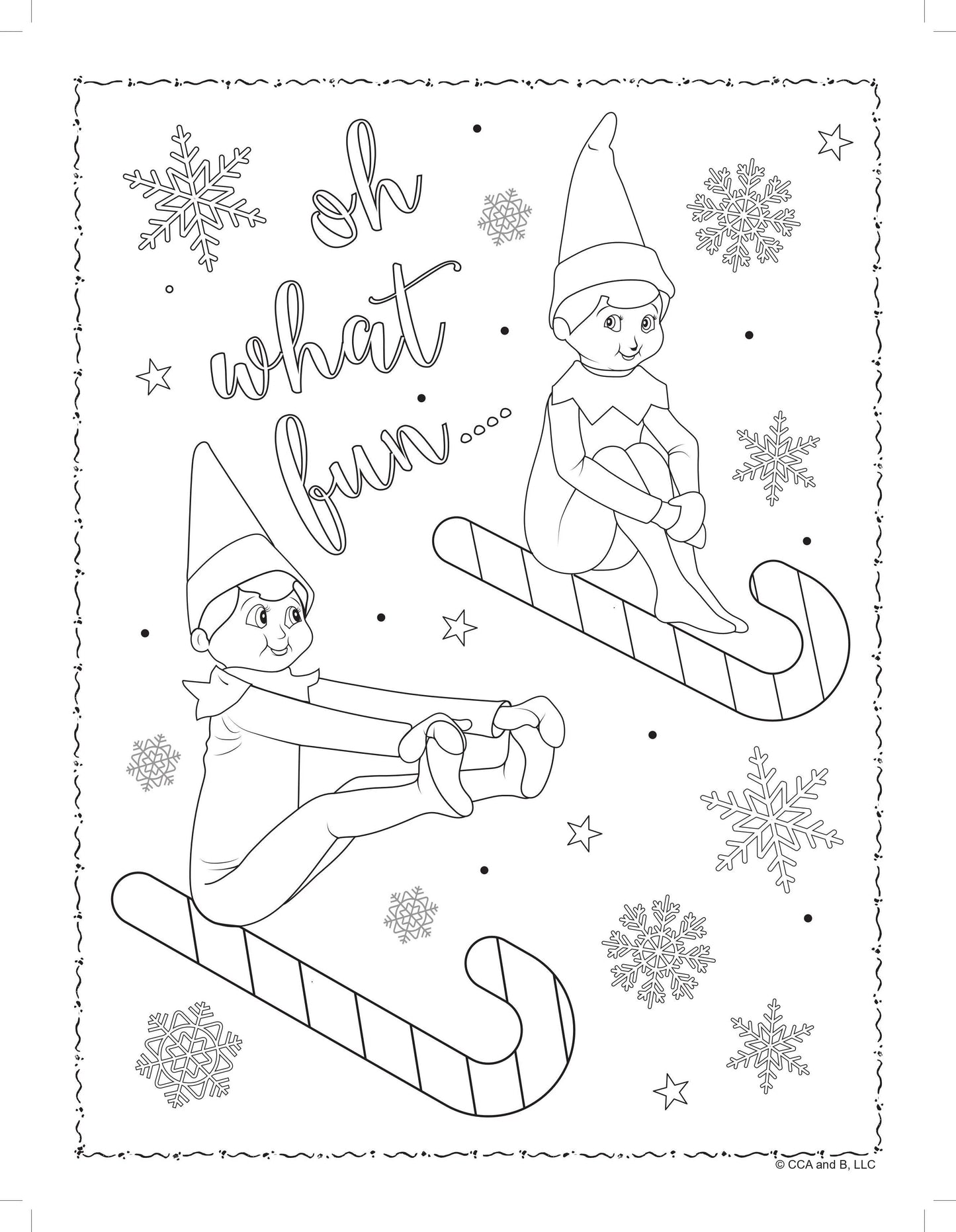 the Elf on the Shelf Bubble Sticker Colouring Book - Anilas UK