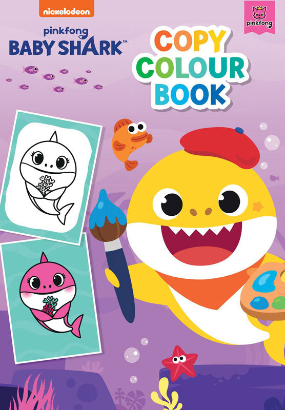 Baby Shark Copy Colour Book - Anilas UK
