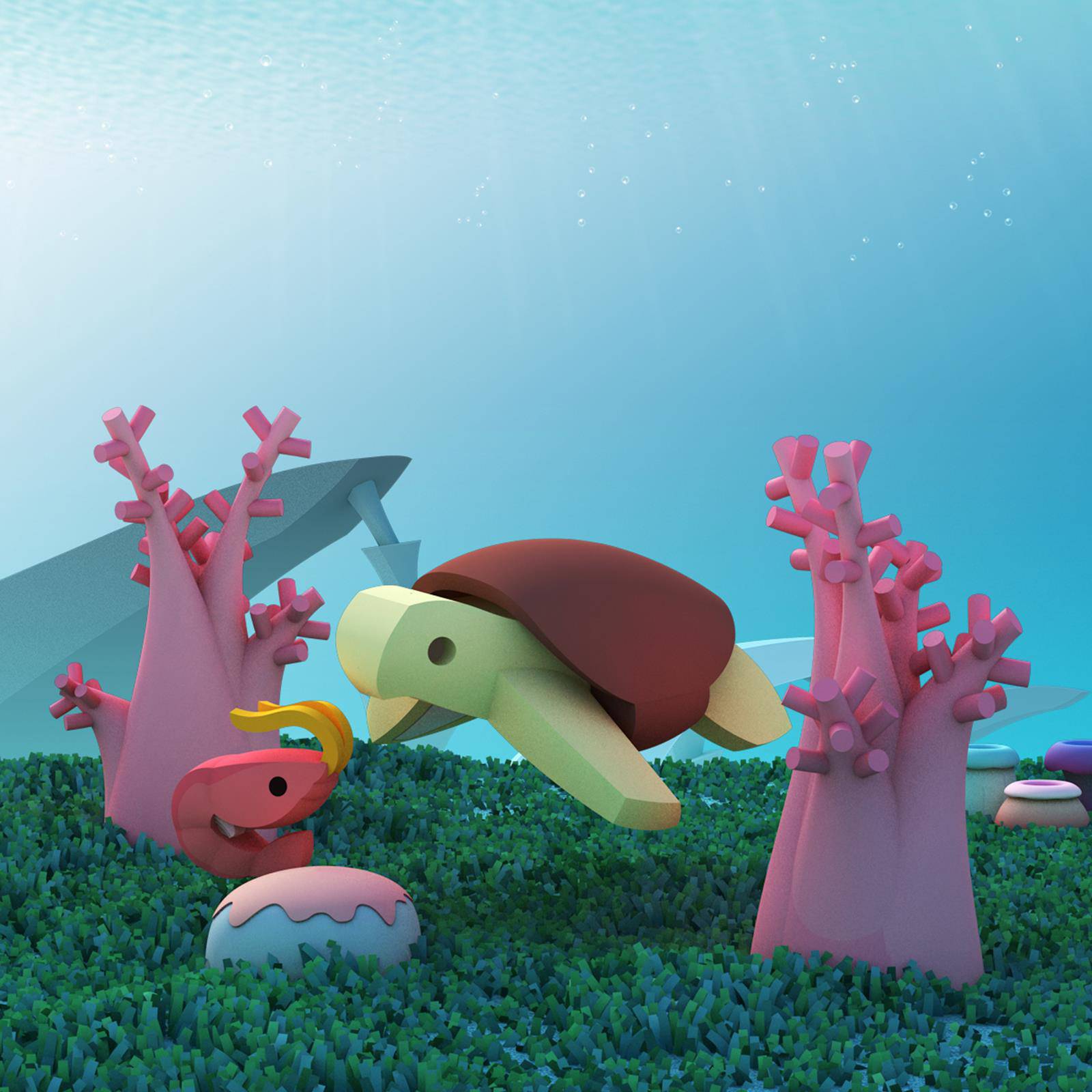 Halftoys Ocean Series Green Turtle 3D Jigsaw Puzzle / Toy - Anilas UK