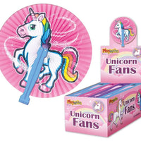 12 Paper Folding Unicorn Fans - Anilas UK