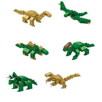 Dinosaurs Themed Building Brick Set of 6 - Anilas UK