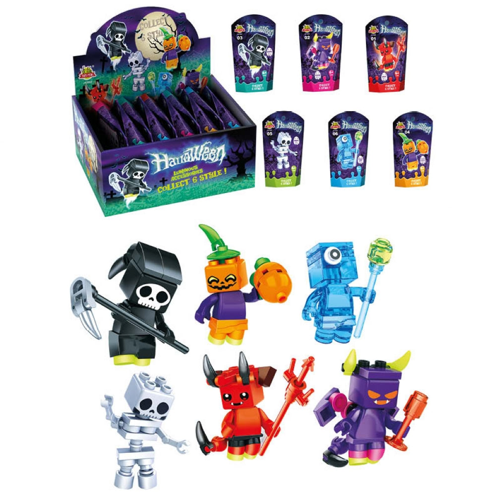 Halloween Brick Figures Set of 6 - Anilas UK