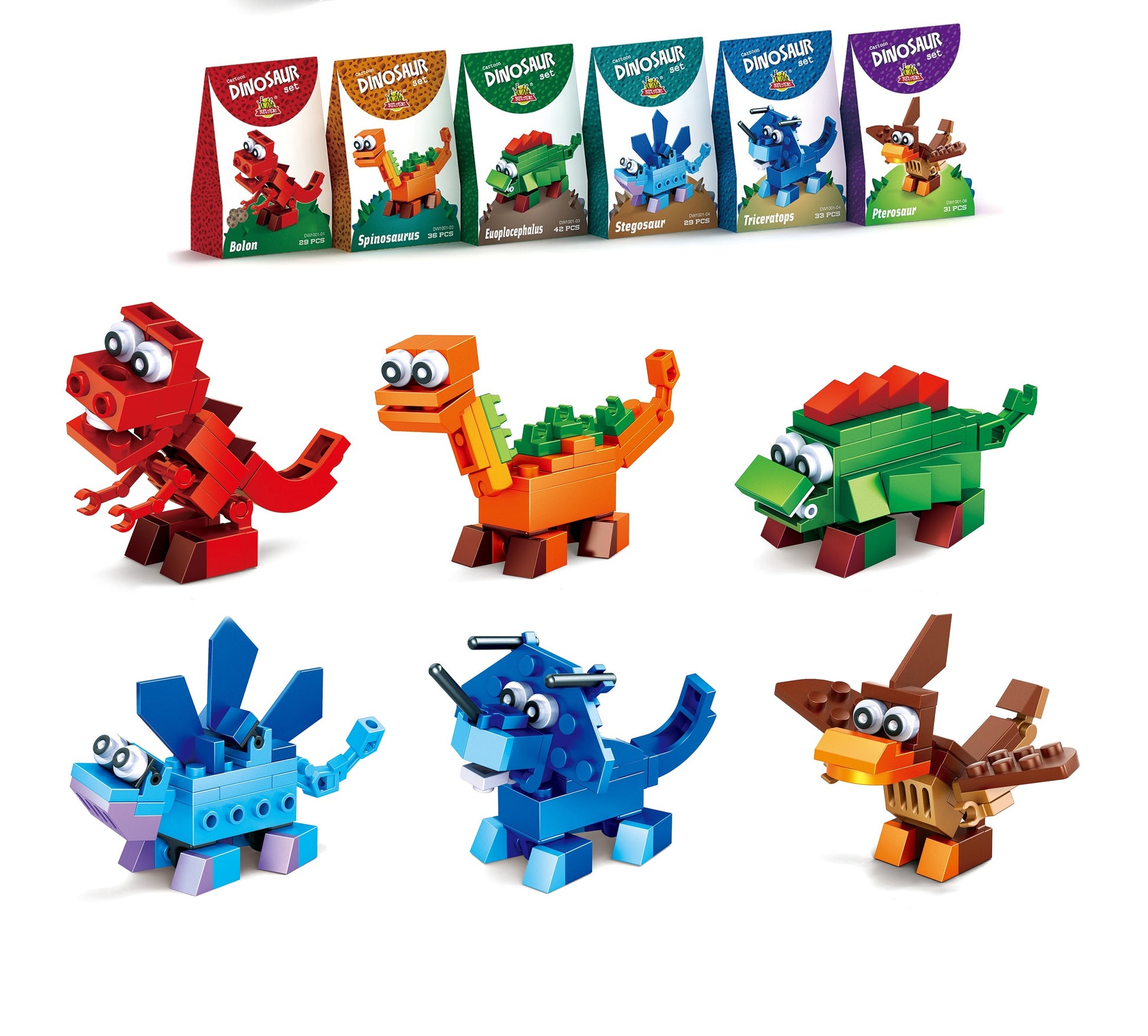 Cute Dinosaur Brick Kits - Anilas UK