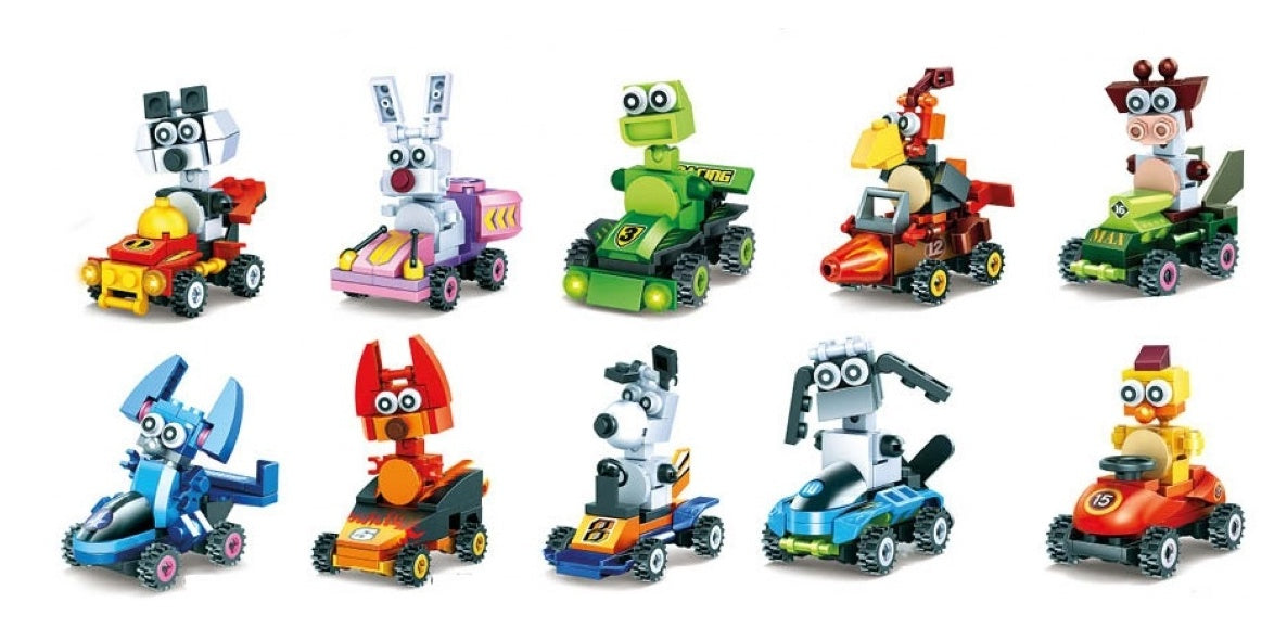 Cartoon Animal Kart Brick Kits - Anilas UK