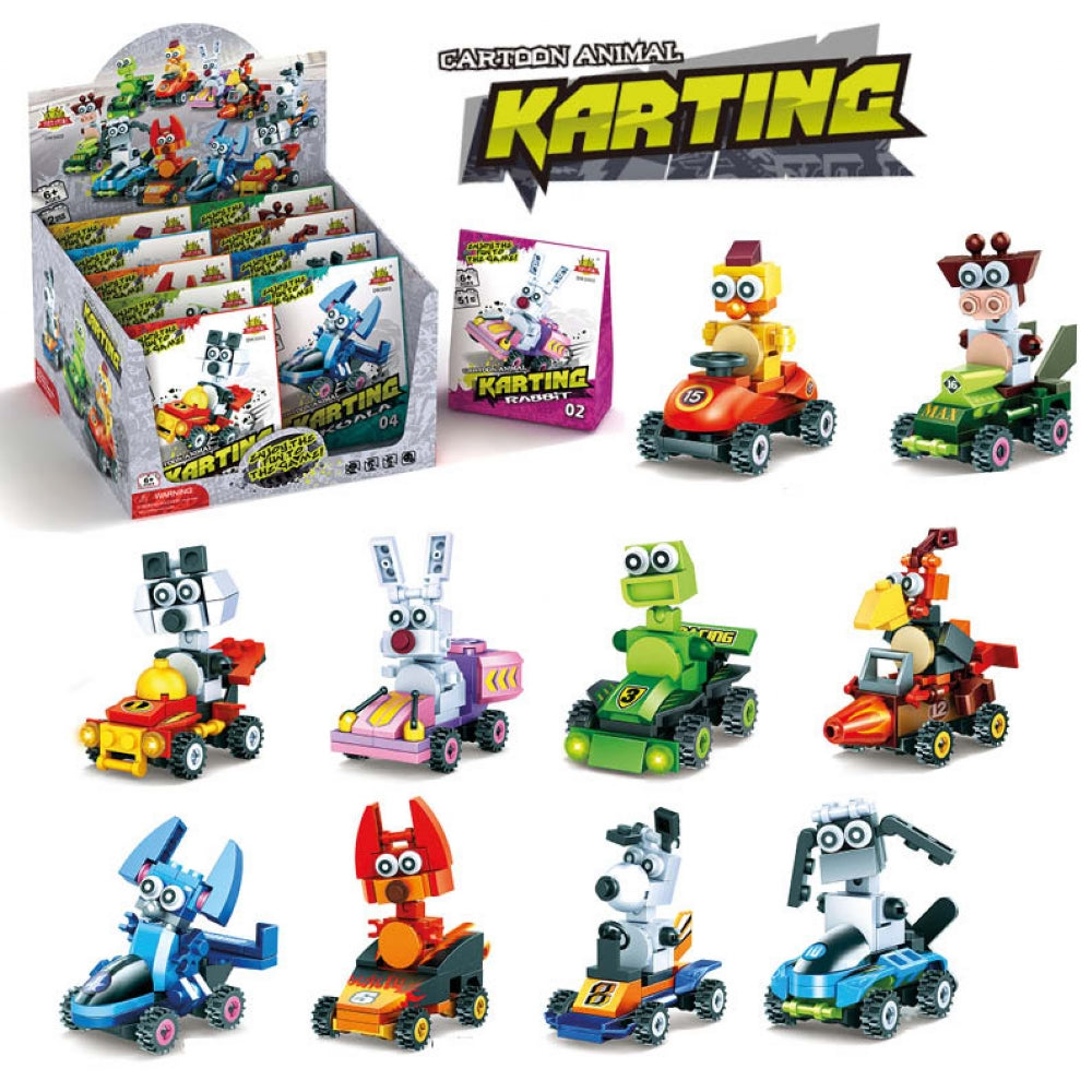 Cartoon Animal Kart Brick Kits - Anilas UK