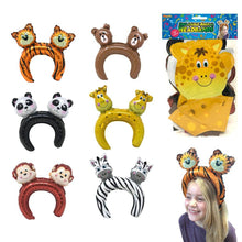 12 Inflatable Jungle Headbands - Anilas UK