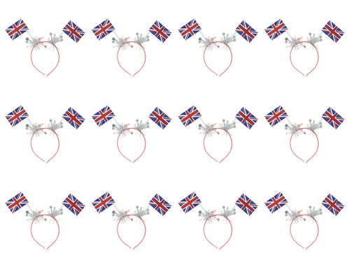 Union Jack Head Boppers (Pack of 12) - Anilas UK