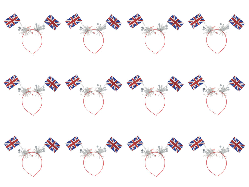 Union Jack Head Boppers (Pack of 12) - Anilas UK