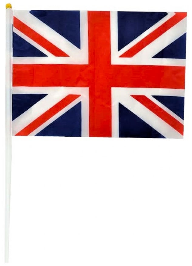 Union Jack Hand Flag (28 x 20 cm) (Pack of 24) - Anilas UK