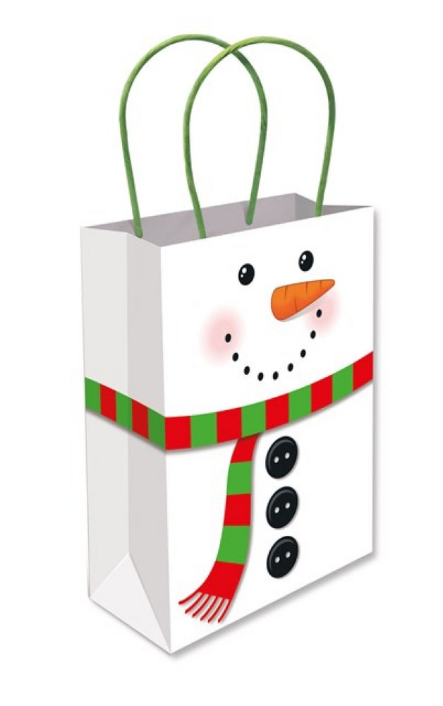 12 Christmas Snowman Party Bags - Anilas UK