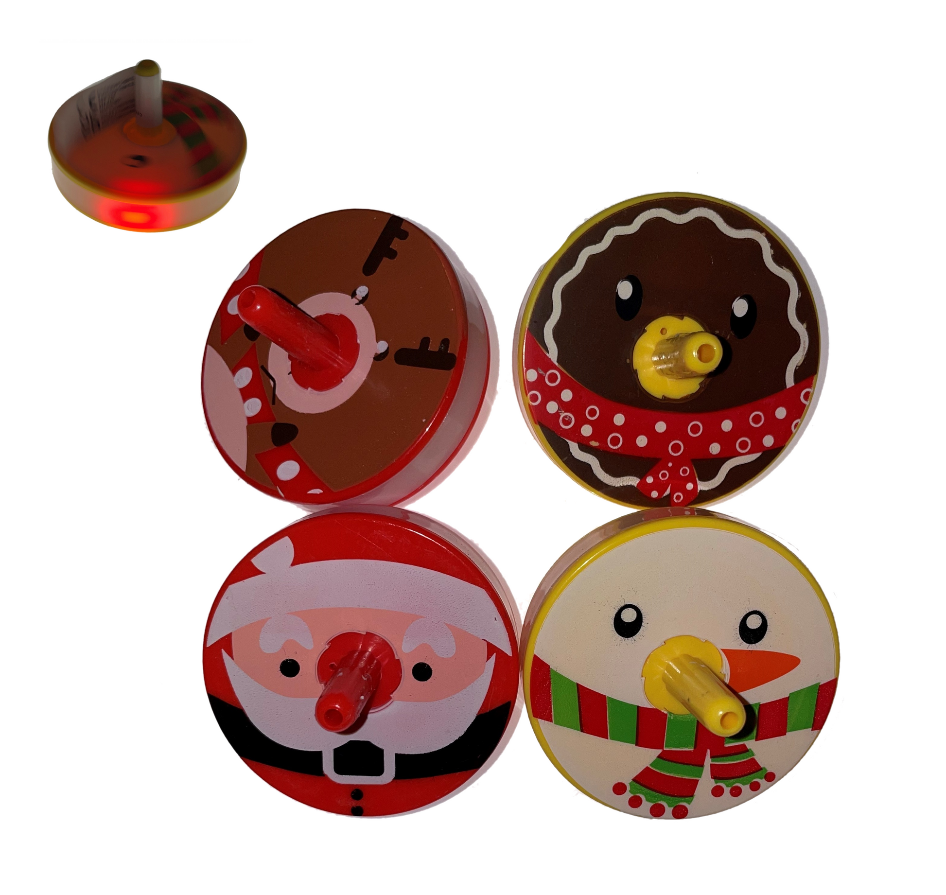Christmas Light Up Spinning Top - Anilas UK
