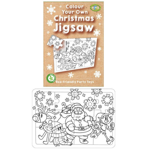 Mini Colour Your Own Christmas Jigsaw Puzzles - Anilas UK