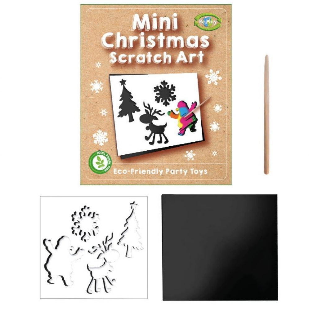 Mini Christmas Scratch Art Sheet - Anilas UK