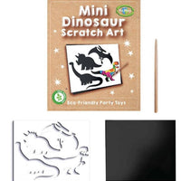 12 Mini Dinosaur Scratch Art Sheets - Anilas UK