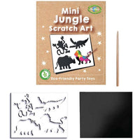 12 Mini Jungle Scratch Art Sheets - Anilas UK
