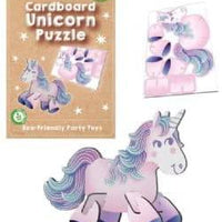 12 Mini Sustainable Cardboard Unicorn Puzzles - Anilas UK