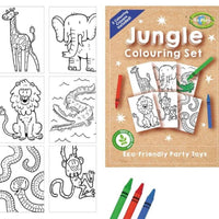 12 Sustainable Jungle Colouring Sets - Anilas UK